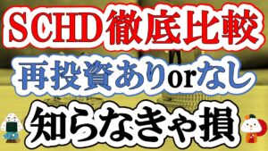 【SCHD】新NISA・分配金再投資なしor特定口座・分配金再投資ありの徹底比較
