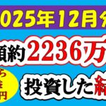 【新NISA】総額約2236万投資した結果(2025年12月/S&P500/eMAXIS Slim全世界株式/NASDAQ100)
